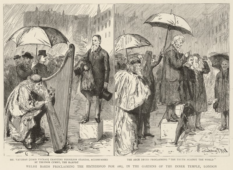 Welsh Bards, 1887 için Eisteddfod