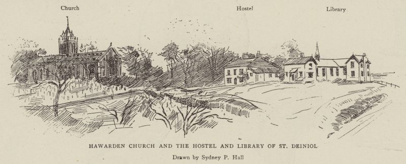 Hawarden Kilisesi ve St Deiniol Hostel ve Kütüphanesi by Sydney Prior Hall
