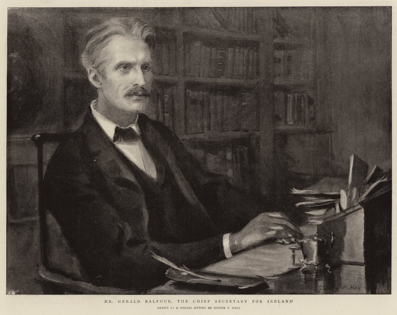 İrlanda Genel Sekreteri Gerald Balfour by Sydney Prior Hall