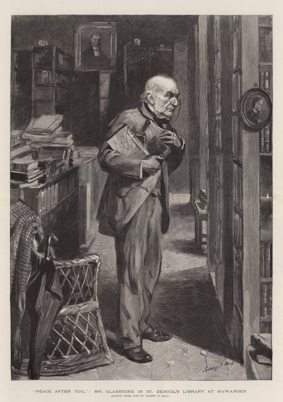Peace after Toil, Mr Gladstone in St Deiniol