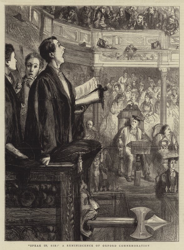 Konuşun efendim! Oxford Anma Töreninden Bir Anımsama by Sydney Prior Hall