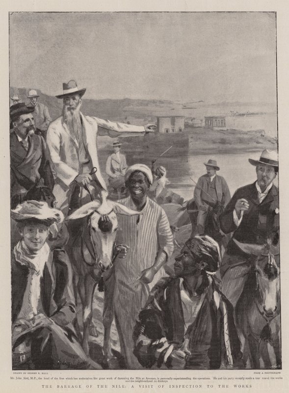 Nil Barajı, İşlere Teftiş Ziyareti by Sydney Prior Hall