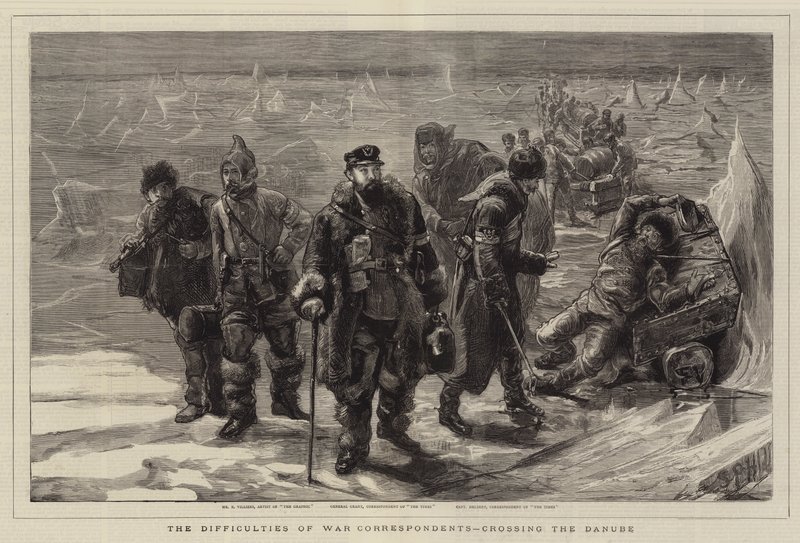 Savaş Muhabirlerinin Tuna'yı Geçerken Karşılaştıkları Zorluklar by Sydney Prior Hall