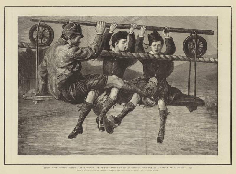 İlk Yolculuk, Prens Albert Victor ve Galler Prensi George, Abergeldie 1876