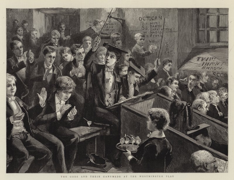 Westminster Play'de Tanrılar ve Ganymedeleri by Sydney Prior Hall