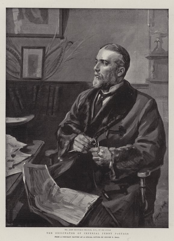 Imperial Penny Postasının Yaratıcısı by Sydney Prior Hall
