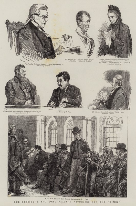 The Times için Başkan ve Bazı Köylü Şahitleri by Sydney Prior Hall