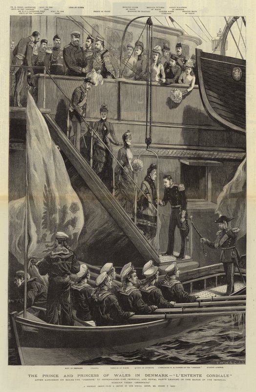 Galler Prensi ve Prensesi Danimarka, L'Entente Cordiale by Sydney Prior Hall
