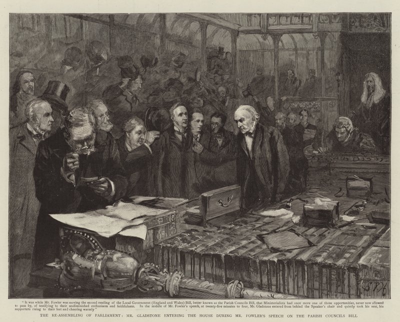Parlamentonun Yeniden Toplanması, Bay Gladstone, Bay Fowler