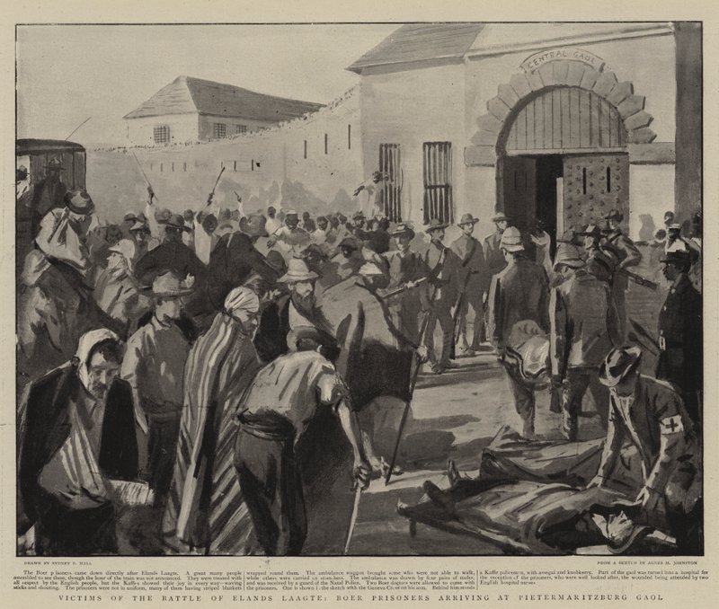 Alands Muharebesi Kurbanları, Boer Parisoneras Pietermaritzburg Hapishanesine Varıyor by Sydney Prior Hall