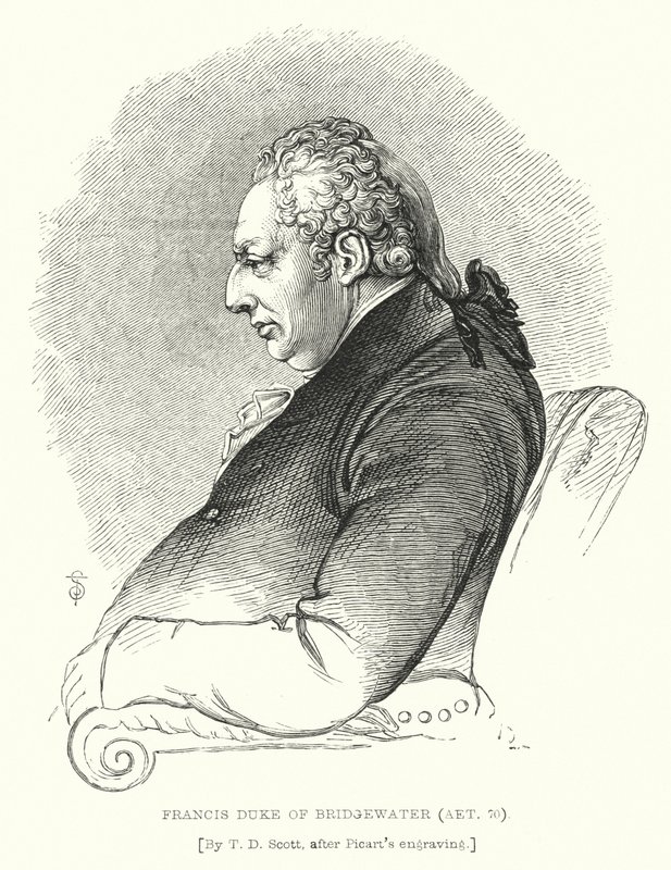 Francis, Bridgewater Dükü, Aet 70 (gravür) by T. D. (after) Scott
