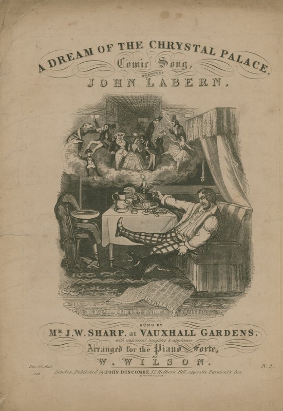 John La Bern'in komik bir şarkısı olan Crystal Palace'ın rüyası by T. Hampson Jones