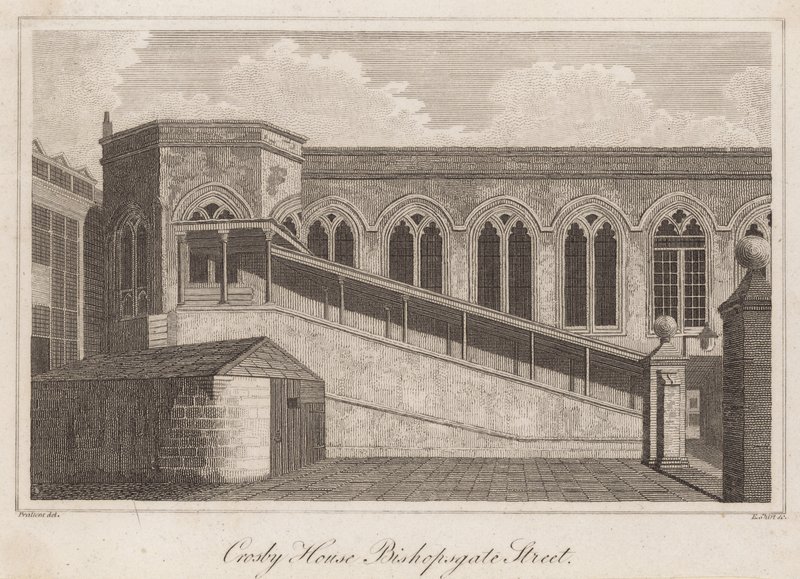 Crosby Hall, Bishopsgate Caddesi, Londra by T. Prattent