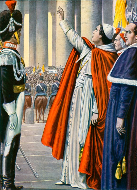 18 Temmuz 1846, Papa Pius IX af ilan etti by Tancredi Scarpelli