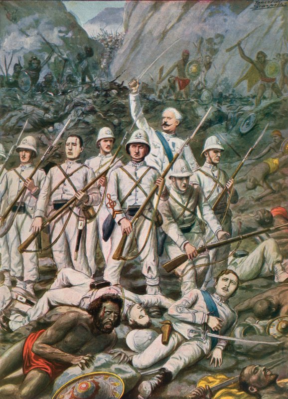 Dogali Savaşı, 1887 by Tancredi Scarpelli