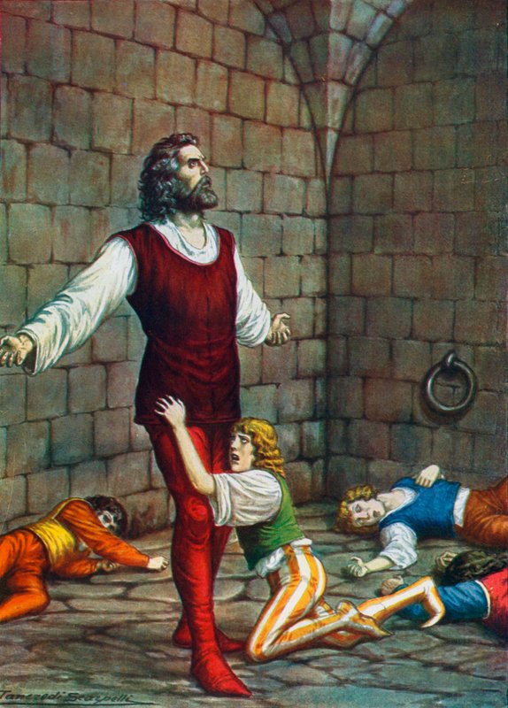 Kont Ugolino della Gherardesca ve oğulları Muda
