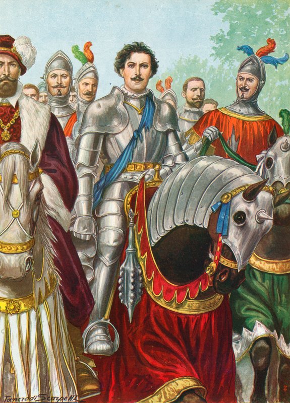 1503 yılında Barletta savaşından sonra Ettore Fieramosca by Tancredi Scarpelli