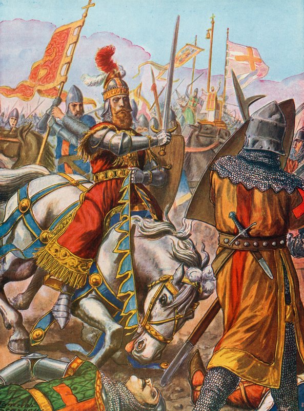 Frederick Barbarossa, Legnano savaşında yaralandı, 1176 by Tancredi Scarpelli