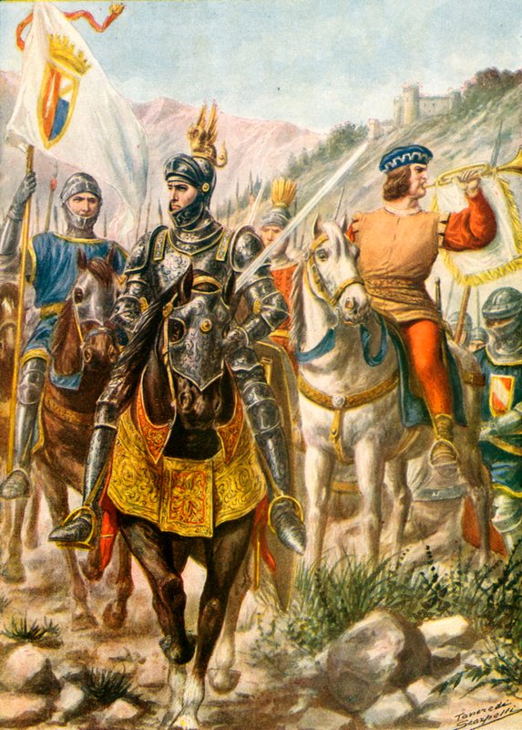 14. ve 15. yüzyılların Lombardiya askerleri by Tancredi Scarpelli
