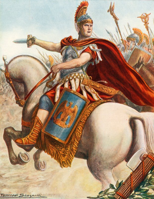 Magnesia savaşında Lucius Cornelius Scipio by Tancredi Scarpelli