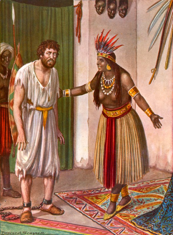 Ludovico de Varthema ve Aden Sultanı by Tancredi Scarpelli