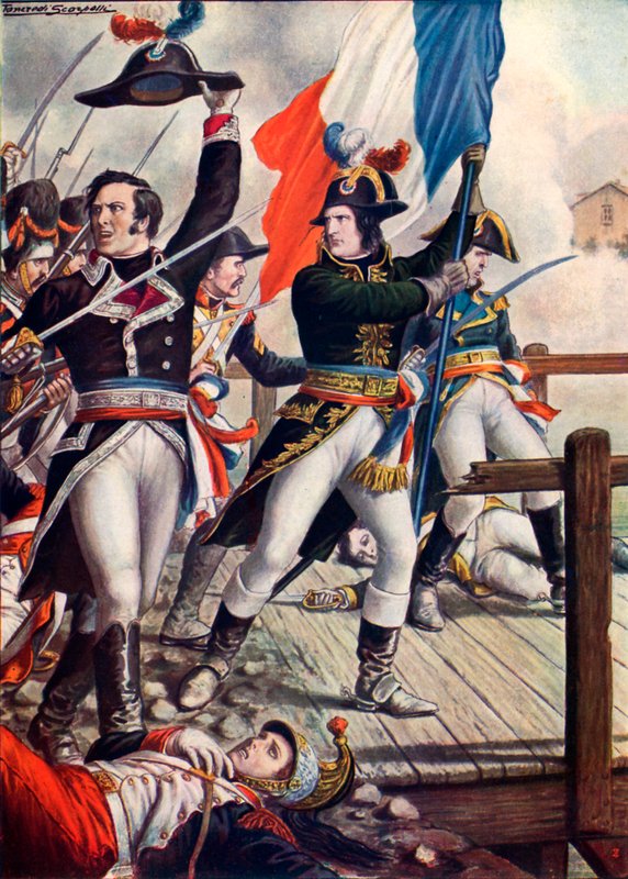 Arcole savaşında Napolyon Bonapart by Tancredi Scarpelli