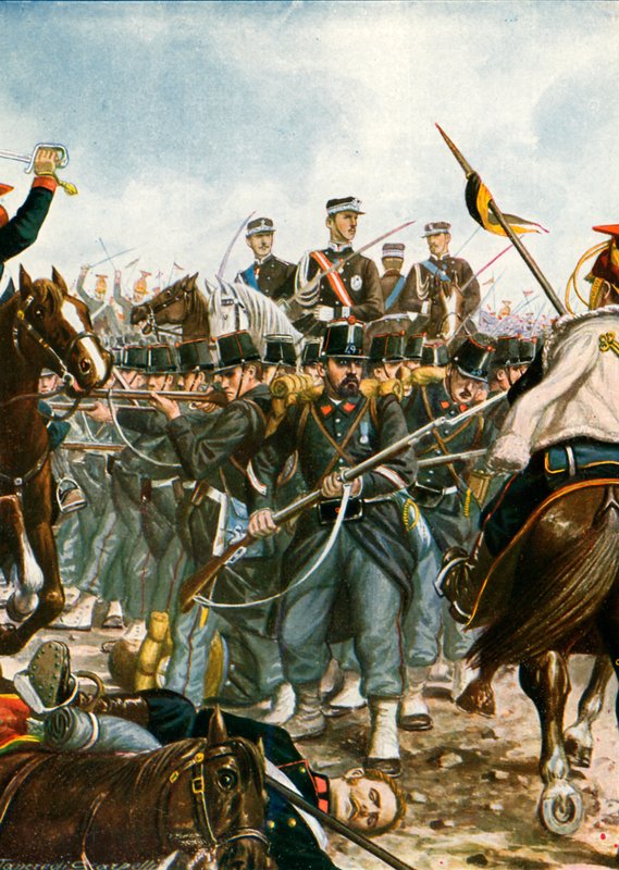 Prens Umberto, Villafranca savaşında, 1866 by Tancredi Scarpelli