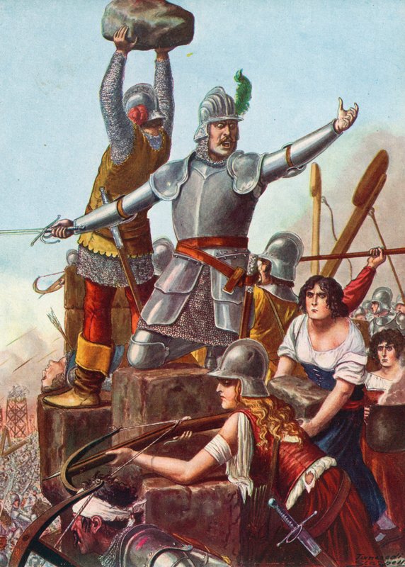 Venedikli Francesco Barbaro liderliğindeki Brescians by Tancredi Scarpelli