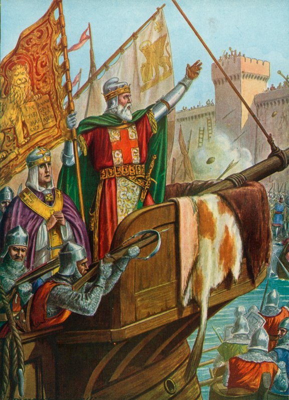 Eski Doge Enrico Dandolo Konstantinopolis