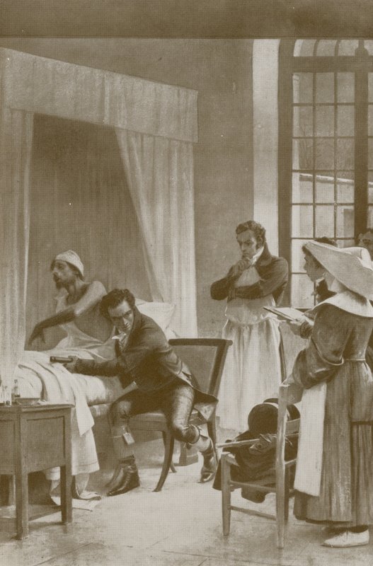 Hastalığı dinlemeyi öğrenmek by Theobald Chartran