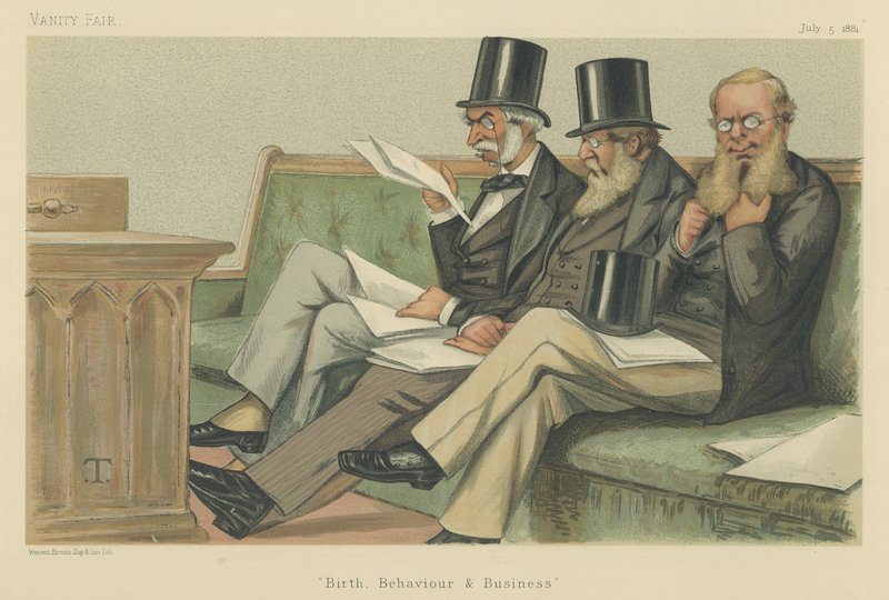 Majestelerinin Muhalefeti: Lord JJ Manners, Sir SH Northcote ve Sir RA Cross by Theobald Chartran