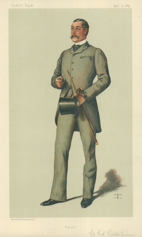 Yarbay Ralph Vivian, Ralph, 21 Nisan 1883, Vanity Fair karikatürü by Theobald Chartran