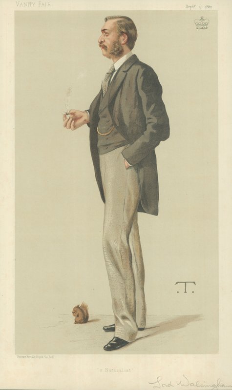 Lord Walsingham, Bir Doğabilimci, 9 Eylül 1882, Vanity Fair karikatürü by Theobald Chartran