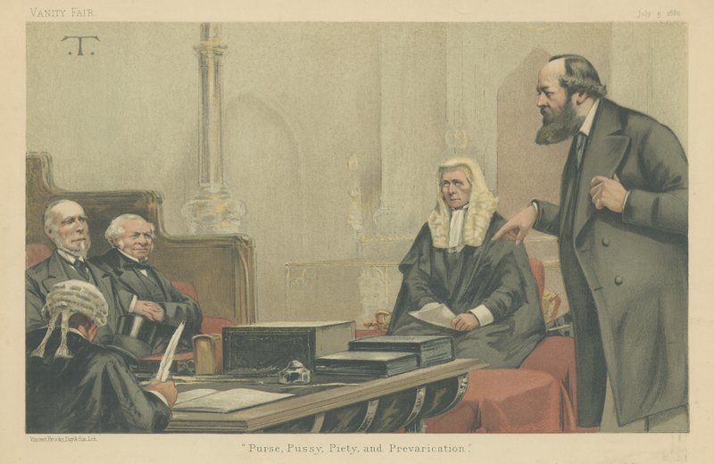 Lordlar Northbrook, Granville, Selbourne ve Salisbury by Theobald Chartran