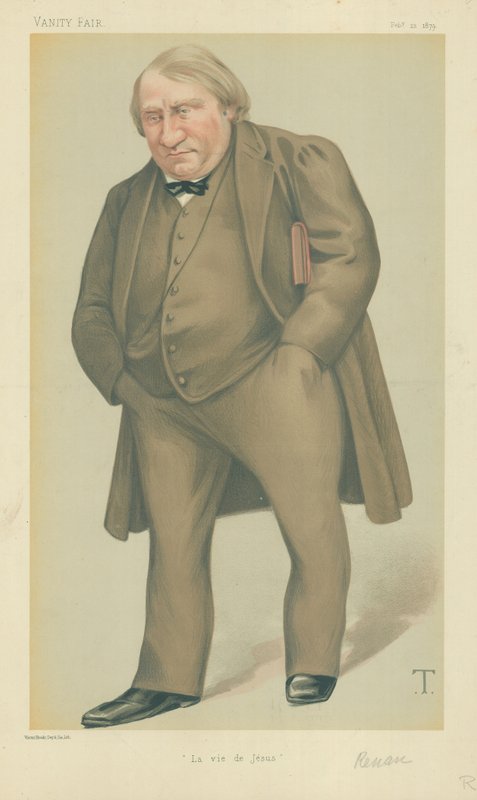 Bay Joseph Ernest Renan, La vie de Jesus, 22 Şubat 1879, Vanity Fair karikatürü by Theobald Chartran