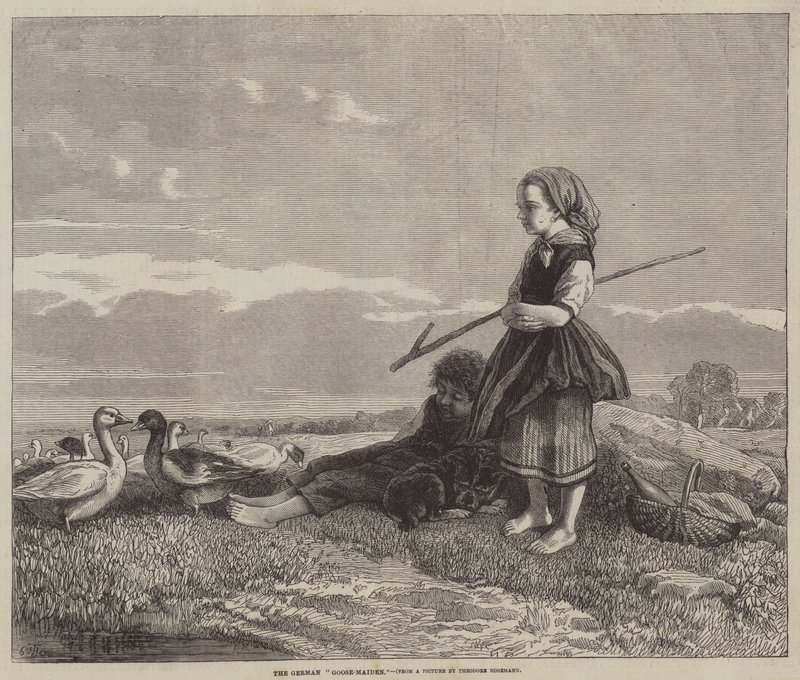 Alman Kaz-Kız by Theodor Hosemann