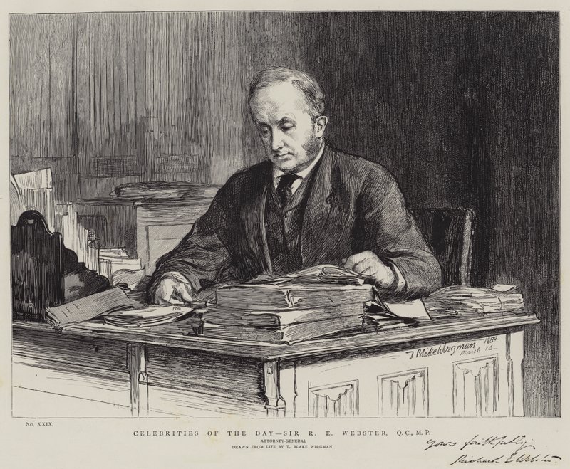 Günün Ünlüleri, Sir RE Webster, QC, MP by Theodore Blake Wirgman