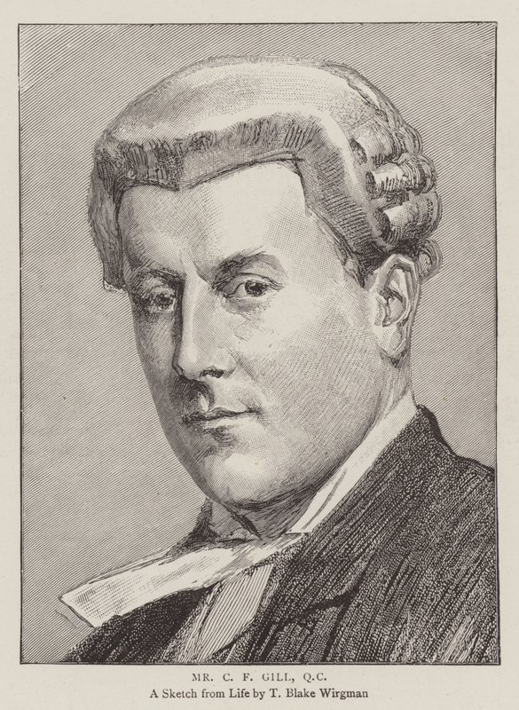 Bay C F Gill, QC by Theodore Blake Wirgman