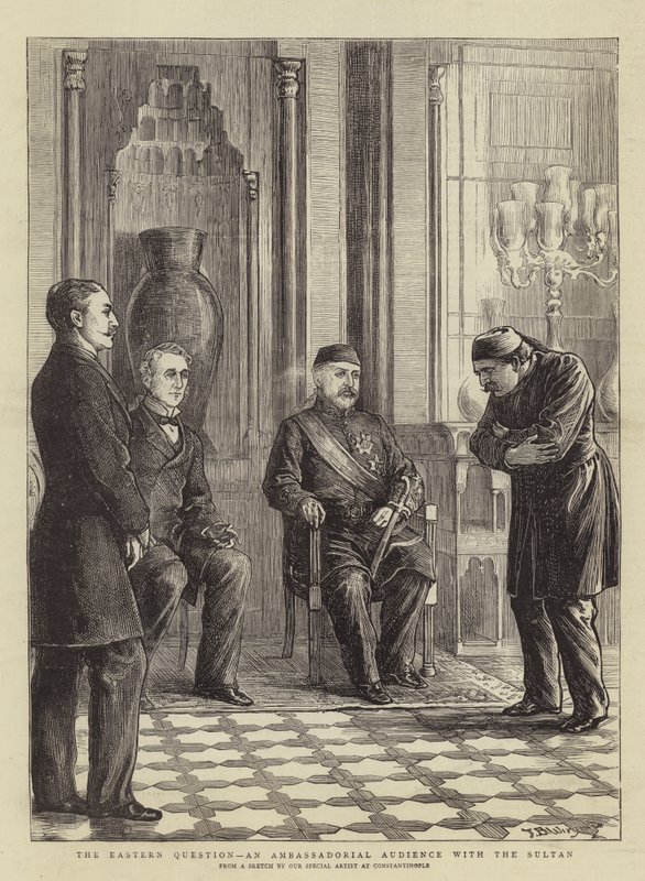 Doğu Sorunu, Sultanla Elçi Seyirci by Theodore Blake Wirgman