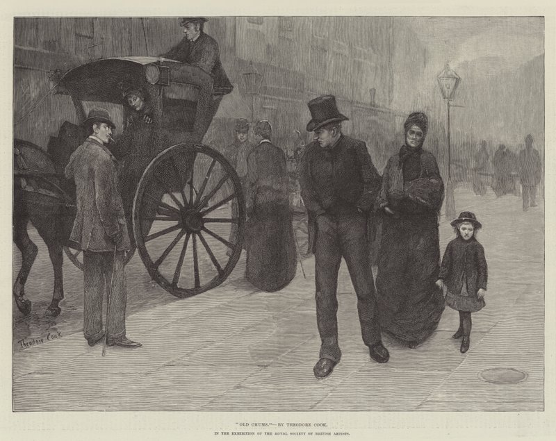 İngiliz Sanatçılar Kraliyet Cemiyeti Sergisinde Old Chums, by Theodore Flavel Cook
