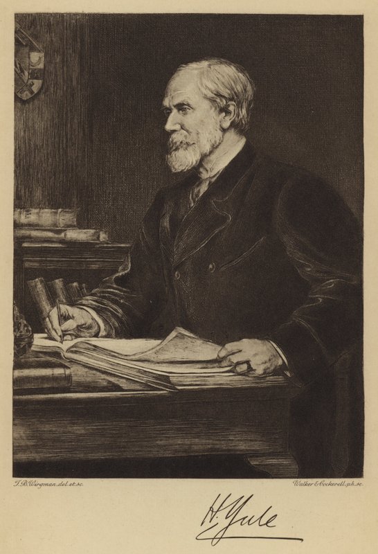 Sir Henry Yule (gravür) by Theodore Blake (after) Wirgman