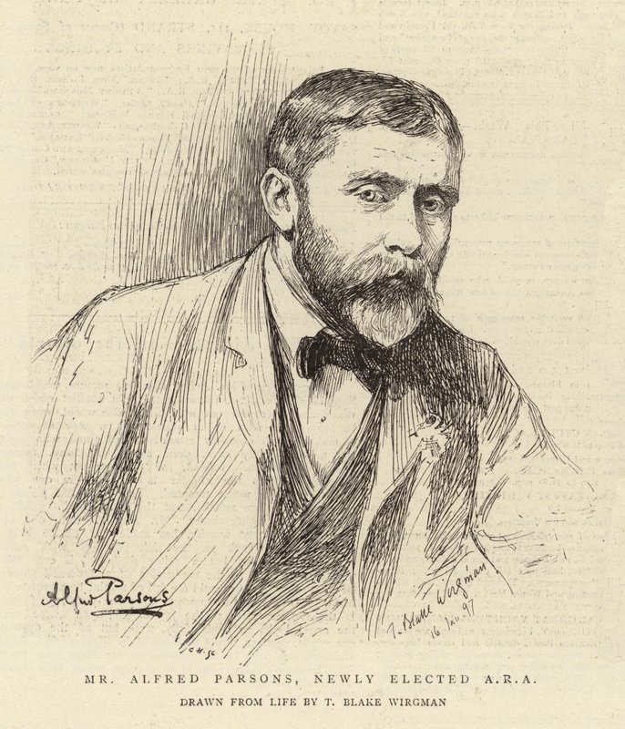 Bay Alfred Parsons, Yeni Seçilen ARA by Theodore Blake Wirgman