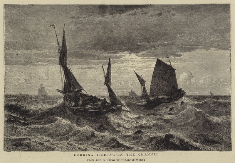 Kanalda Ringa Balık Tutma by Theodore Weber