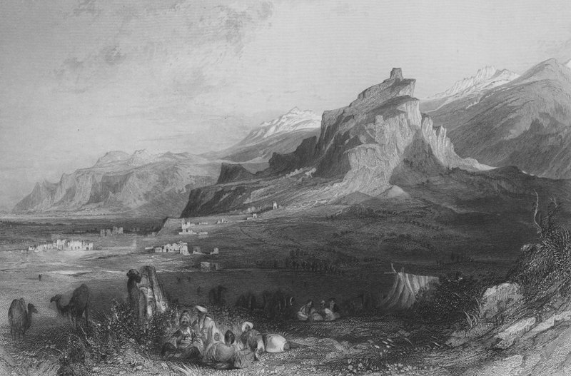 Acropolis of Sardis  by Thomas Allom