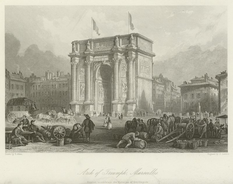 Zafer Takı, Marsilya by Thomas Allom