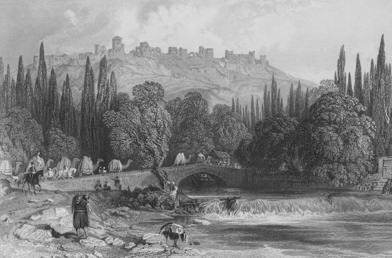 Smyrna Kalesi, Küçük Asya by Thomas Allom