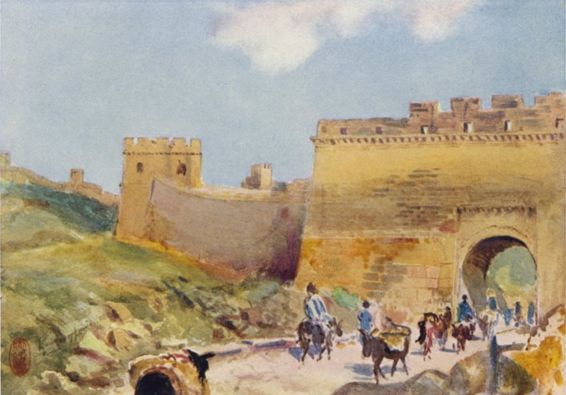 Nankow Geçidi, Çin Seddi Kapısı by Thomas Hodgson Liddell
