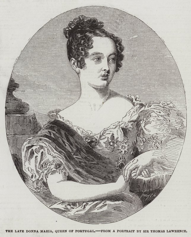 Geç Donna Maria, Portekiz Kraliçesi by Thomas Lawrence