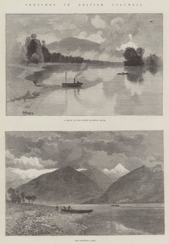 Britanya Kolumbiyası'ndaki Eskizler by Thomas Moran