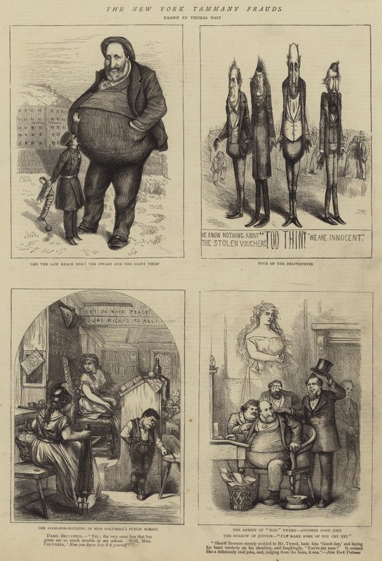 New York Tammany Dolandırıcılığı by Thomas Nast